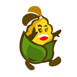 玉米logo卡通小孩ip