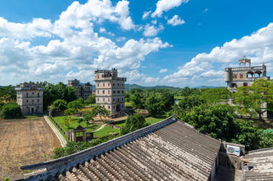 中国广东省江门市开平自力村碉楼群