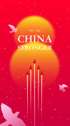 八一建军节战机阵列