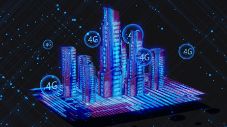 三维4G城市全息科幻概念图