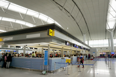 越南胡志明市新山一国际机场值值机岛