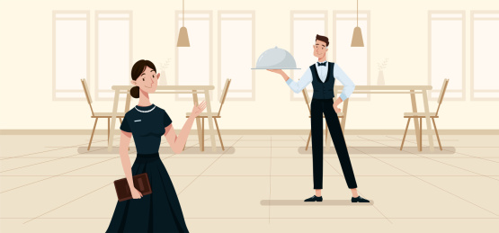 酒店服务人员插图