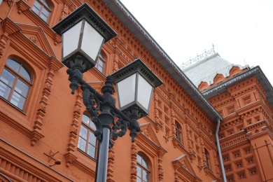 俄罗斯莫斯科红场路灯