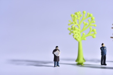 微缩场景摄影，人与野生动物的和谐共存