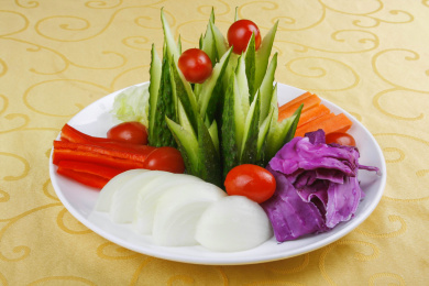 中餐美食-凉菜-时蔬蘸酱菜