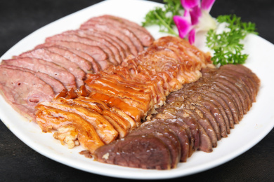 中餐美食-凉菜-驴肉拼盘