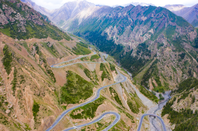 中国新疆的独库公路