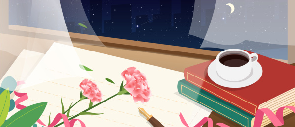 教师节老师桌面的矢量插画