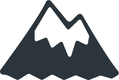 简易山矢量图标 山