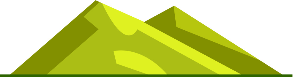 简易山矢量图标 山