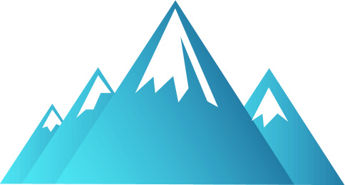 简易山矢量图标 山