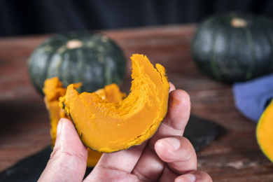 成熟的板栗南瓜