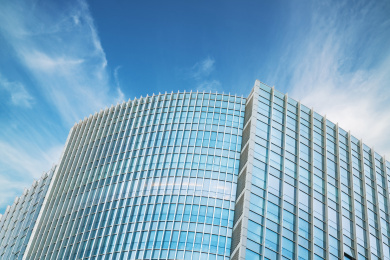 现代城市建筑的外观局部细节