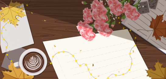 教师节老师桌面的插画