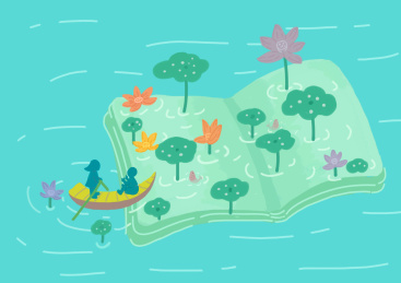 划着小船到夏天的书海里漫游