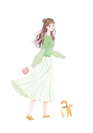 少女与狗