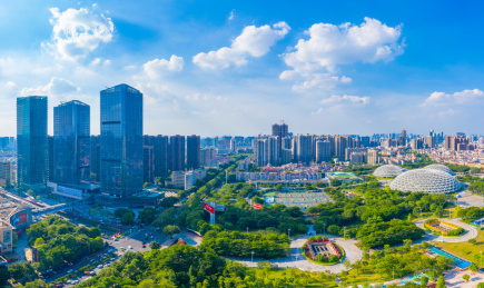 中国广东省佛山市城市风光