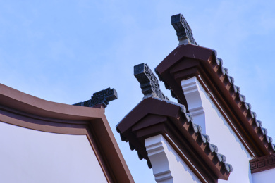 中国广东广州陈家祠博物馆主体建筑砖石彩绘人文古代