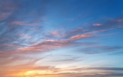 黄昏的云彩素材图 云