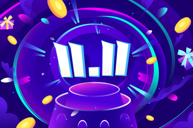 购物电商活动矢量插画