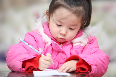 学习中的孩子