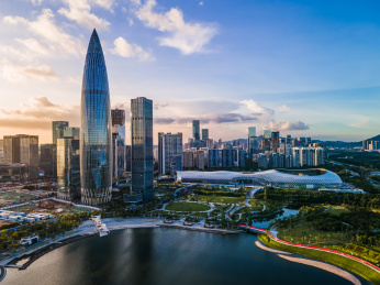 深圳人才公园黄昏风光