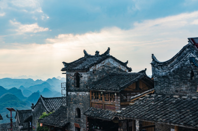 浙江省诸暨市斯宅村千柱屋