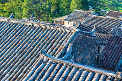 广东清远连南县千年瑶寨午后晴天风光