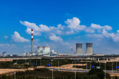 宁夏回族自治区灵武市热电工业厂区建筑环境