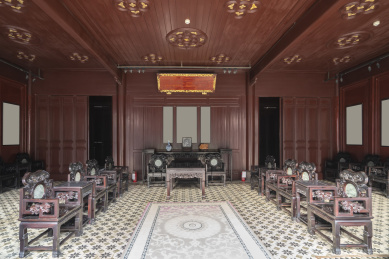 中国古代老宅大堂内景