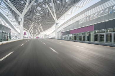 广东省深圳国际会展中心贸易展销会的场景