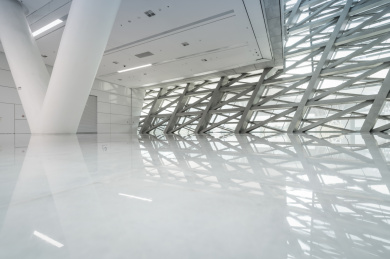  广东省深圳城市规划馆室内的场景道路