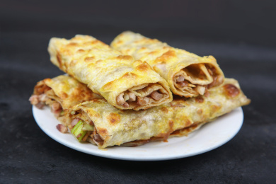 中酱美食-小吃-熏肉大饼