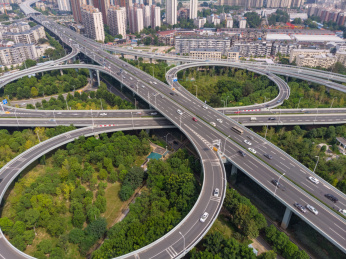 航拍中国山东济南经十路cbd_站酷海洛_正版图片_视频_字体_音乐素材