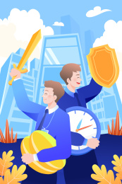 商务金融矢量插画