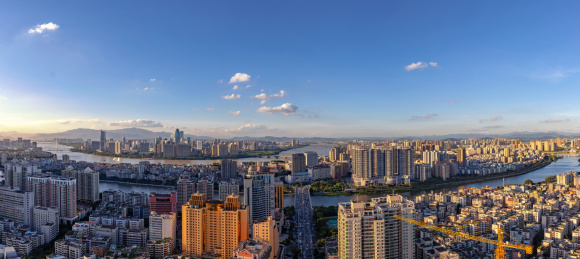 中国惠州市区全貌 城镇