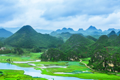 中国云南文山州丘北县普者黑风景区