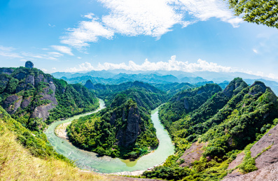 广西桂林资源天门山资江河流风光