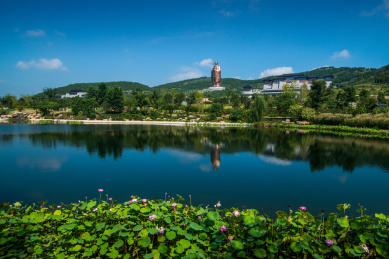 山东省曲阜市尼山省级文化旅游度假区风光
