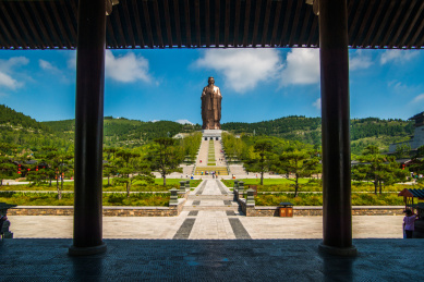 山东省曲阜市尼山省级文化旅游度假区风光
