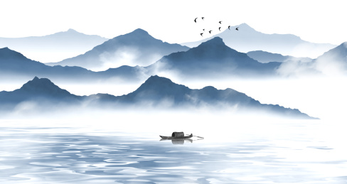 中国风水墨山水画