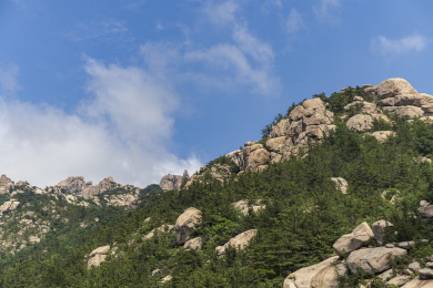 山东青岛崂山夏季自然风光