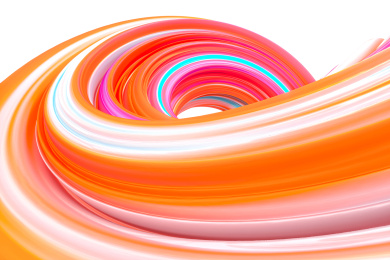 流动渐变的糖果色背景 3D渲染