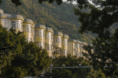 四川峨眉山下的一派建筑