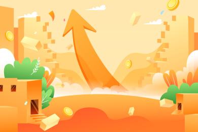 金融商务活动矢量插画