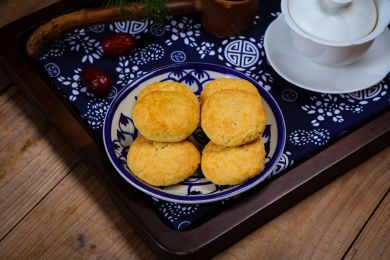 传统点心芝麻烧饼