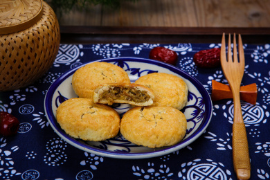传统点心芝麻烧饼
