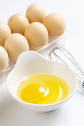 鸡蛋白色背景