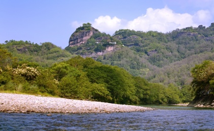 福建武夷山天游峰九曲溪风光