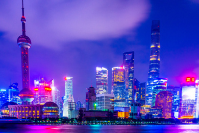 上海陆家嘴夜景